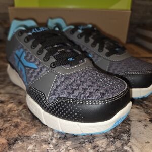 Kuru Quantum Dark Gray & Blue Mesh Running Trainer Orthopedic  Women's US 5